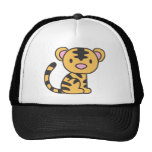 Tigre de bebé lindo de encargo que se sienta gorros bordados
