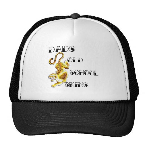 tigre de la escuela vieja de los papás gorro de camionero