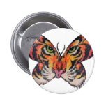tigre de la mariposa de la diversión pin