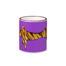 Tigre del Dachshund Taza De Café