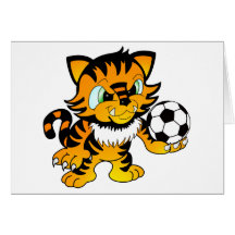Tigre del fútbol tarjeta