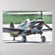 Tigre del vuelo - AVG Poster