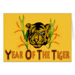 Tigre en la hierba felicitacion 