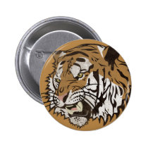 Tigre enojado botones