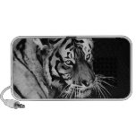Tigre hermoso en blanco y negro PC altavoces