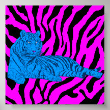 Tigre retro del salón del tigre 80s de Corey Impresiones