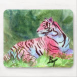 Tigre rosado Mousepad