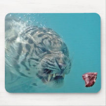 tigre subacuático alfombrilla de ratón