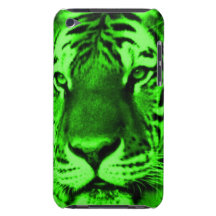 Tigre verde barely there iPod cárcasa
