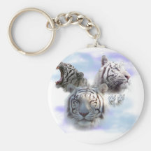 Tigres blancos llavero personalizado