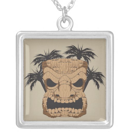 Tiki travieso que talla el collar
