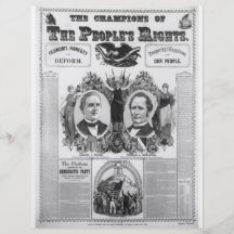 Tilden 1876 - Hendricks Tarjetones