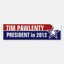 Tim Pawlenty en 2012 Etiqueta De Parachoque
