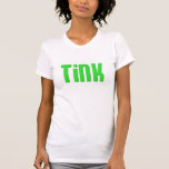 Tink-Camisa de las señoras en verde del tonto