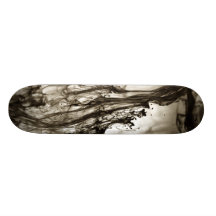 Tinta abstracta en agua tabla de skate
