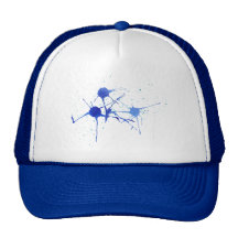 Tinta azul gorro de camionero