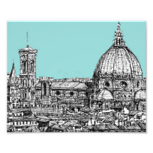 Tinta italiana azul clara impresiones fotográficas