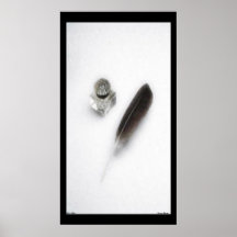Tinta y poster de la pluma