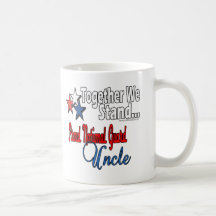 Tío orgulloso del Guardia Nacional Taza