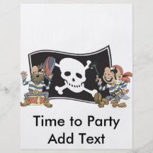 Tíos del pirata flyer personalizado