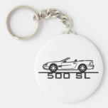 Tipo 230 de Mercedes 500 SL Llavero Personalizado