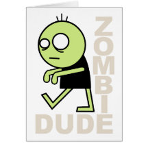 Tipo del zombi felicitacion 