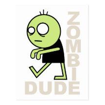 Tipo del zombi tarjeta postal