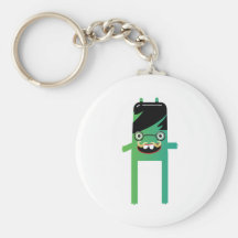 tipo geeky tonto del monstruo llavero