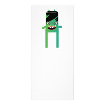 tipo geeky tonto del monstruo tarjetas publicitarias