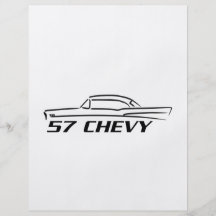 Tipo superior duro 1957 de Chevy Flyer Personalizado