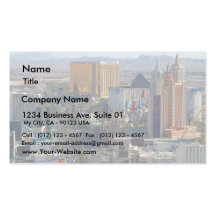Tira de Las Vegas Plantilla De Tarjeta De Visita