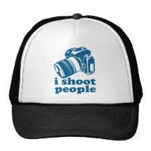 Tiro a la gente - azul gorro de camionero