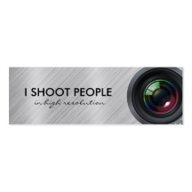 Tiro a la gente - fotógrafo profesional tarjeta de visita