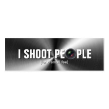 Tiro a la gente - fotógrafo profesional plantilla de tarjeta de negocio