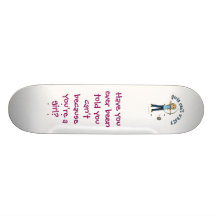 Tiro al arco femenino rubio en azul patinetas personalizadas