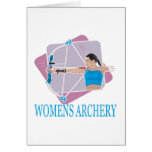 Tiro al arco para mujer 2 tarjetas