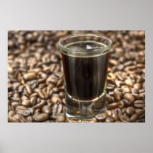 Tiro del café express impresiones