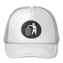 TIRO OBAMA HACIA FUERA CON LA BASURA GORROS BORDADOS