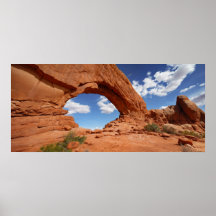 Tiro panorámico del parque nacional de los arcos poster