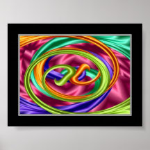 Tirón de chicloso del arco iris (impresión del art posters