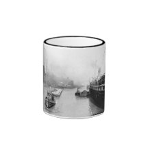 Tirones del río Chicago Taza De Café