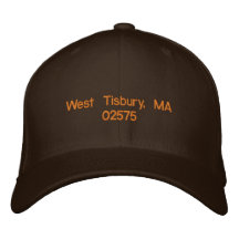 Tisbury del oeste, mA 02575 - casquillo de la bola Gorra De Beisbol Bordada