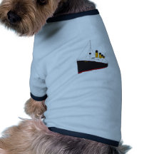 titanic original camiseta de mascota