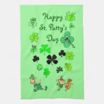 Toalla de cocina del trébol del día del St. Patty 