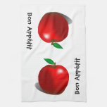 Toalla roja de Appétit Apple del Bon
