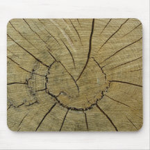 Tocón de madera envejecido Mousemat Alfombrillas De Ratón