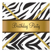 Toda la invitación de la cebra del cumpleaños de l