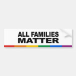 Toda la materia de las familias etiqueta de parachoque