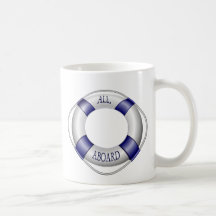 Toda la navegación a bordo lisa y feliz taza de café