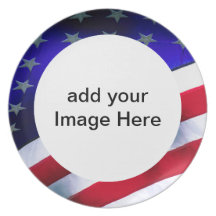 Toda la placa americana plato para fiesta